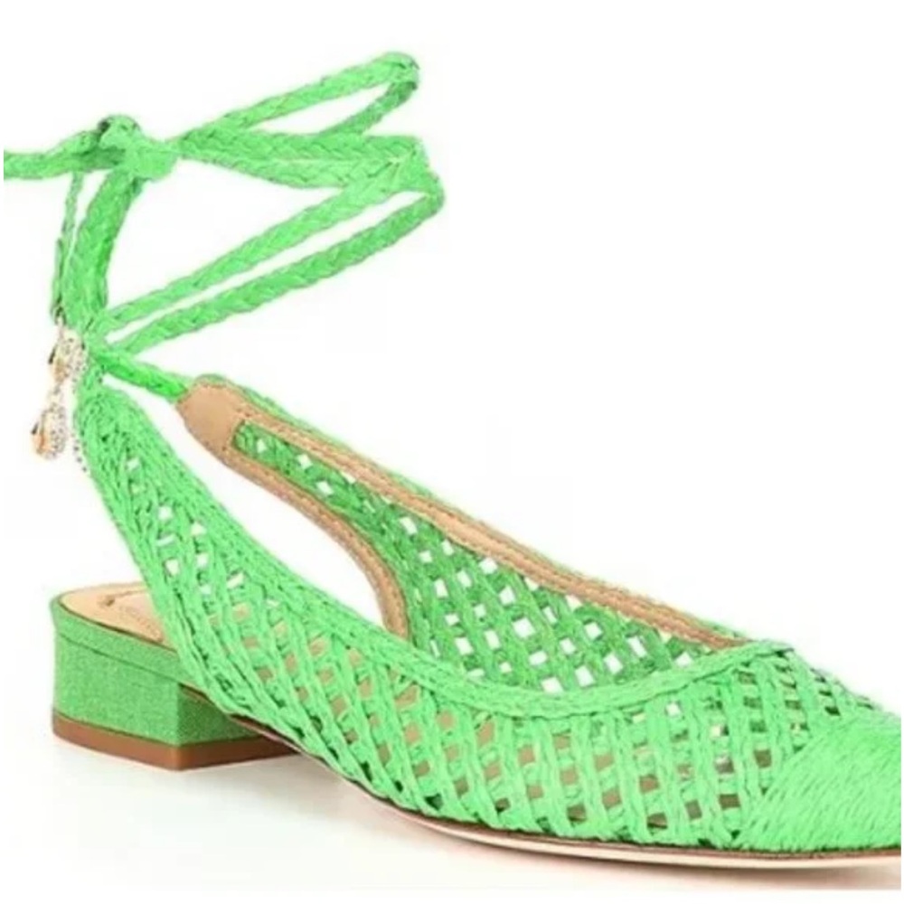 Antonio Melani x Jennifer Sumko Newport Woven Lace-Up Dress Flats